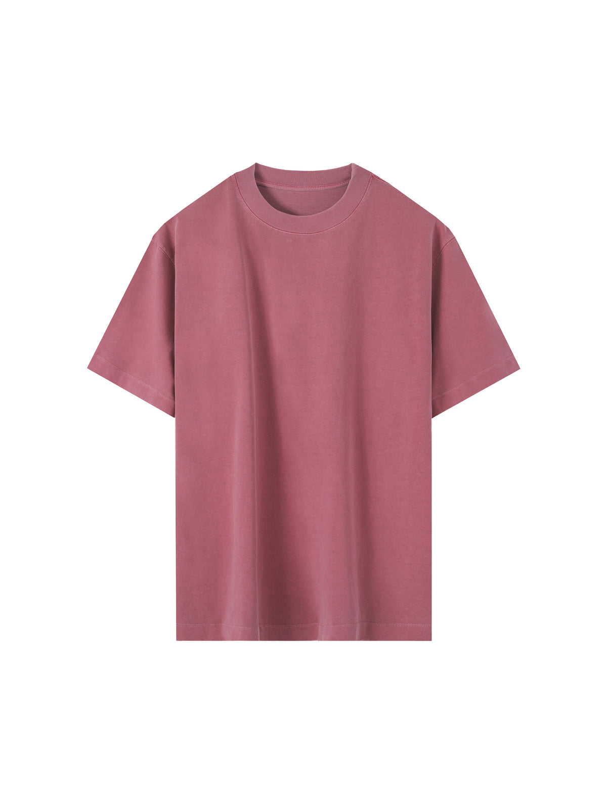 Humanist Heavyweight Vintage Washed Frayed T‑Shirt – Vintage Rose