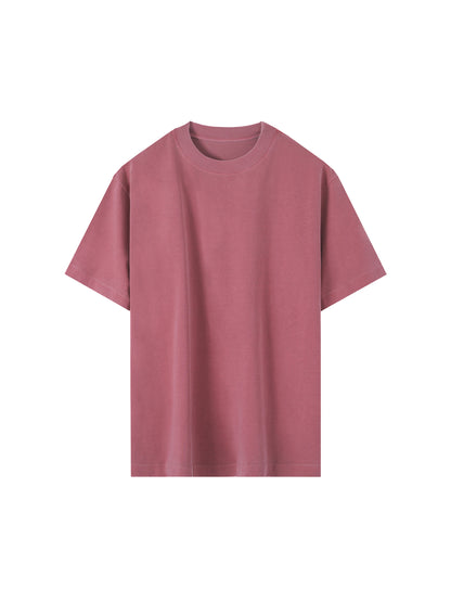 Humanist Heavyweight Vintage Washed Frayed T‑Shirt – Vintage Rose