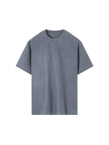 Humanist Heavyweight Vintage Washed Frayed T‑Shirt – Vintage Grey