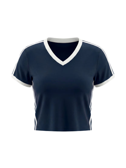 Humanist Women's Retro Binding Crop T-Shirt