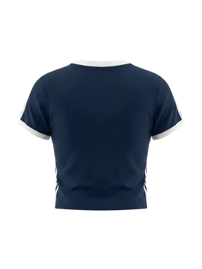 Humanist Women's Retro Binding Crop T-Shirt