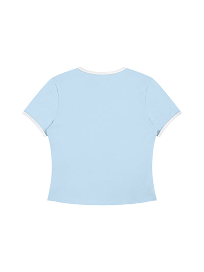 Humanist Women’s Color Block Crop T-Shirt