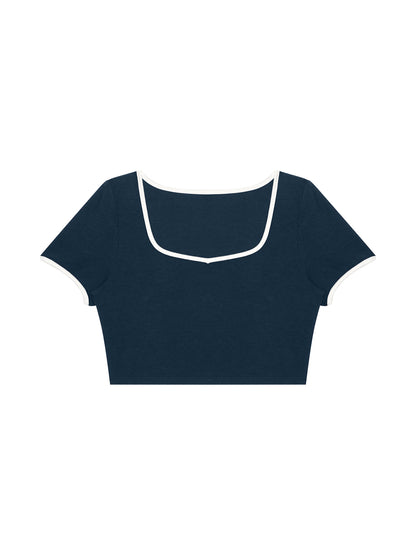 Humanist Women's Color Block Crop T-Shirt