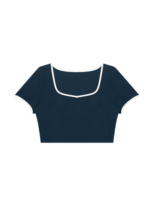 Humanist Women's Color Block Crop T-Shirt