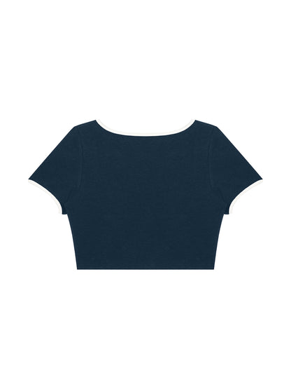 Humanist Women's Color Block Crop T-Shirt