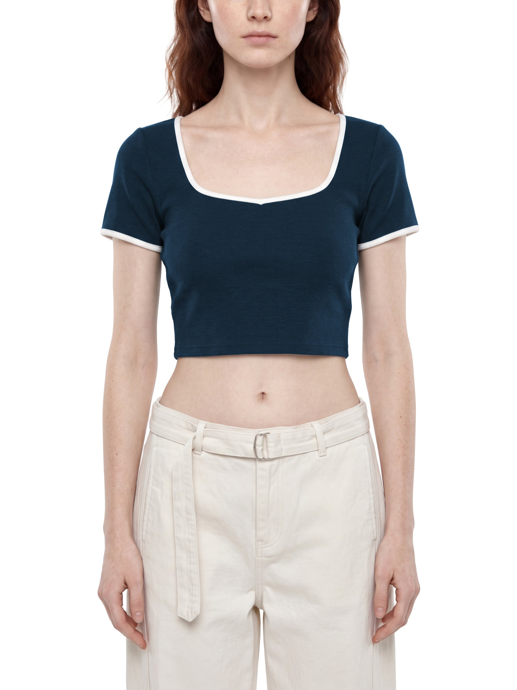 Humanist Women's Color Block Crop T-Shirt